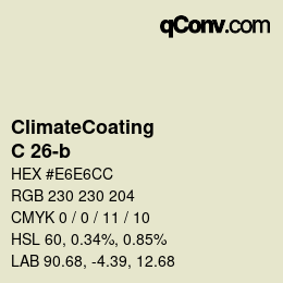 Color code: ClimateCoating - C 26-b | qconv.com