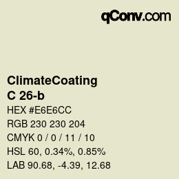 Color code: ClimateCoating - C 26-b | qconv.com