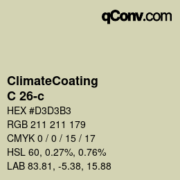 Código de color: ClimateCoating - C 26-c | qconv.com