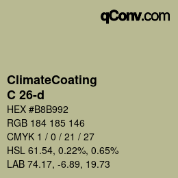 Color code: ClimateCoating - C 26-d | qconv.com
