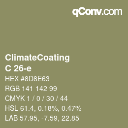 Código de color: ClimateCoating - C 26-e | qconv.com