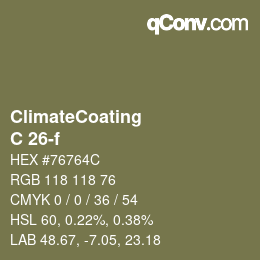 Color code: ClimateCoating - C 26-f | qconv.com