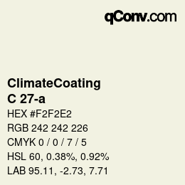 カラーコード: ClimateCoating - C 27-a | qconv.com