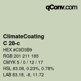 Color code: ClimateCoating - C 28-c | qconv.com