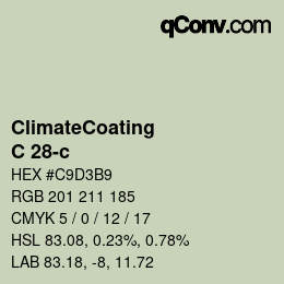 Color code: ClimateCoating - C 28-c | qconv.com