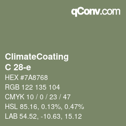 Color code: ClimateCoating - C 28-e | qconv.com