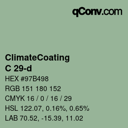 Farbcode: ClimateCoating - C 29-d | qconv.com