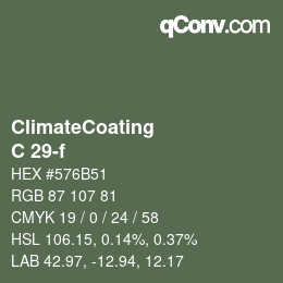 Farbcode: ClimateCoating - C 29-f | qconv.com