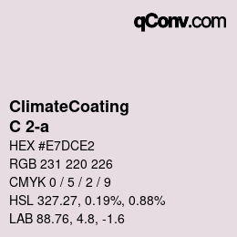 Color code: ClimateCoating - C 2-a | qconv.com