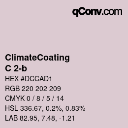 Color code: ClimateCoating - C 2-b | qconv.com