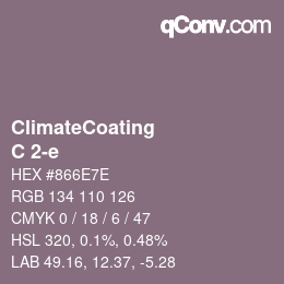 Color code: ClimateCoating - C 2-e | qconv.com