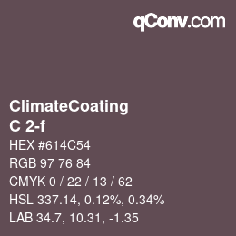 Color code: ClimateCoating - C 2-f | qconv.com
