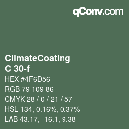カラーコード: ClimateCoating - C 30-f | qconv.com