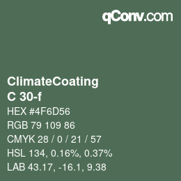 Code couleur: ClimateCoating - C 30-f | qconv.com