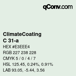 Color code: ClimateCoating - C 31-a | qconv.com