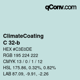 Color code: ClimateCoating - C 32-b | qconv.com