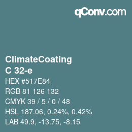 カラーコード: ClimateCoating - C 32-e | qconv.com