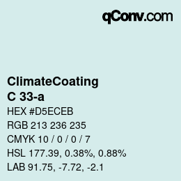 Código de color: ClimateCoating - C 33-a | qconv.com