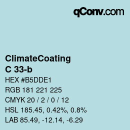 Code couleur: ClimateCoating - C 33-b | qconv.com