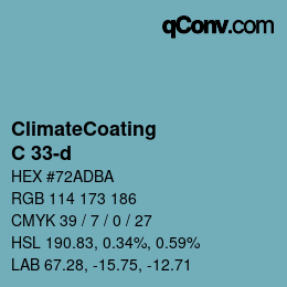 Código de color: ClimateCoating - C 33-d | qconv.com