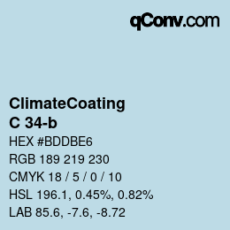 Código de color: ClimateCoating - C 34-b | qconv.com