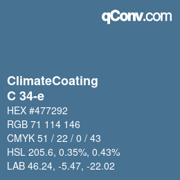 Color code: ClimateCoating - C 34-e | qconv.com