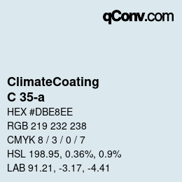 Color code: ClimateCoating - C 35-a | qconv.com