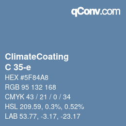Código de color: ClimateCoating - C 35-e | qconv.com