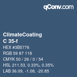 Color code: ClimateCoating - C 35-f | qconv.com