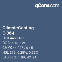 Color code: ClimateCoating - C 36-f | qconv.com