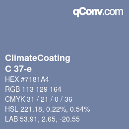 Color code: ClimateCoating - C 37-e | qconv.com