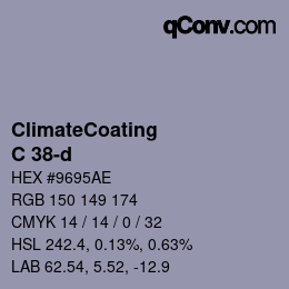 Color code: ClimateCoating - C 38-d | qconv.com