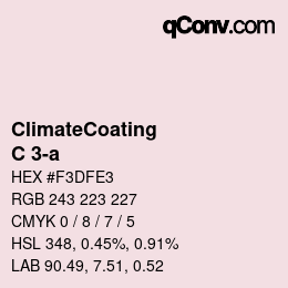 Color code: ClimateCoating - C 3-a | qconv.com