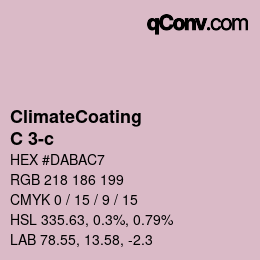 Color code: ClimateCoating - C 3-c | qconv.com