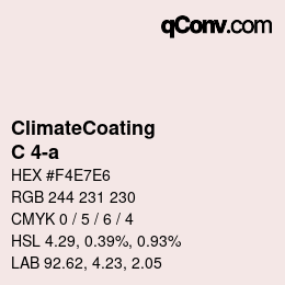 Color code: ClimateCoating - C 4-a | qconv.com