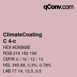 Color code: ClimateCoating - C 4-c | qconv.com