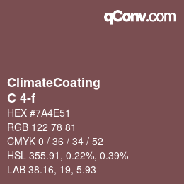 Code couleur: ClimateCoating - C 4-f | qconv.com