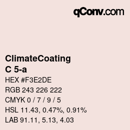Código de color: ClimateCoating - C 5-a | qconv.com