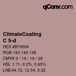 Color code: ClimateCoating - C 5-d | qconv.com