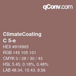 Color code: ClimateCoating - C 5-e | qconv.com