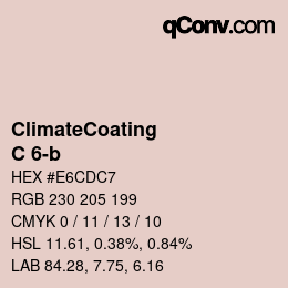 Color code: ClimateCoating - C 6-b | qconv.com