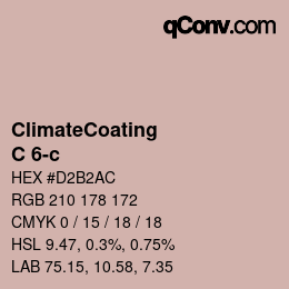 Color code: ClimateCoating - C 6-c | qconv.com