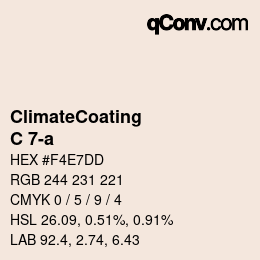 Color code: ClimateCoating - C 7-a | qconv.com