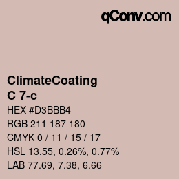 Color code: ClimateCoating - C 7-c | qconv.com