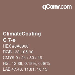 Code couleur: ClimateCoating - C 7-e | qconv.com