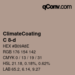 Farbcode: ClimateCoating - C 8-d | qconv.com