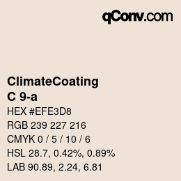 Farbcode: ClimateCoating - C 9-a | qconv.com