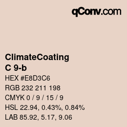 Color code: ClimateCoating - C 9-b | qconv.com