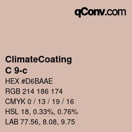 Color code: ClimateCoating - C 9-c | qconv.com