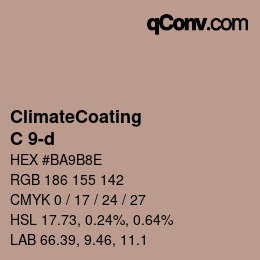Color code: ClimateCoating - C 9-d | qconv.com